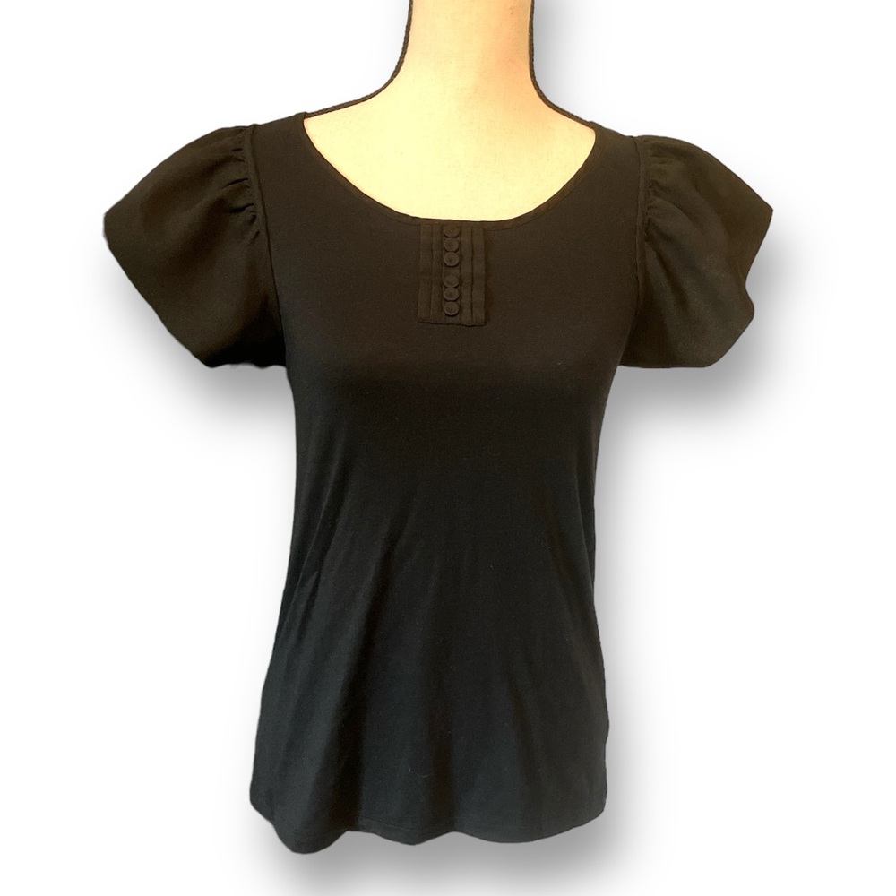 Gap black flowy sleeves top